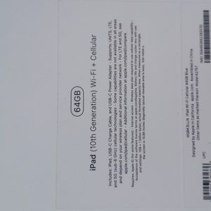 Apple's 10th Generation IPad ( WiFi+Cellular)